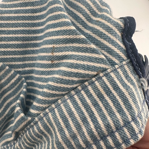 Vintage 90s Oshkosh Railroad Stripe Baby Toddler Hat FLAWS - Picture 4 of 5